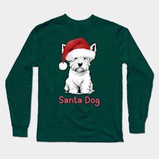 Santa Dog - Scottish Terrier Long Sleeve T-Shirt